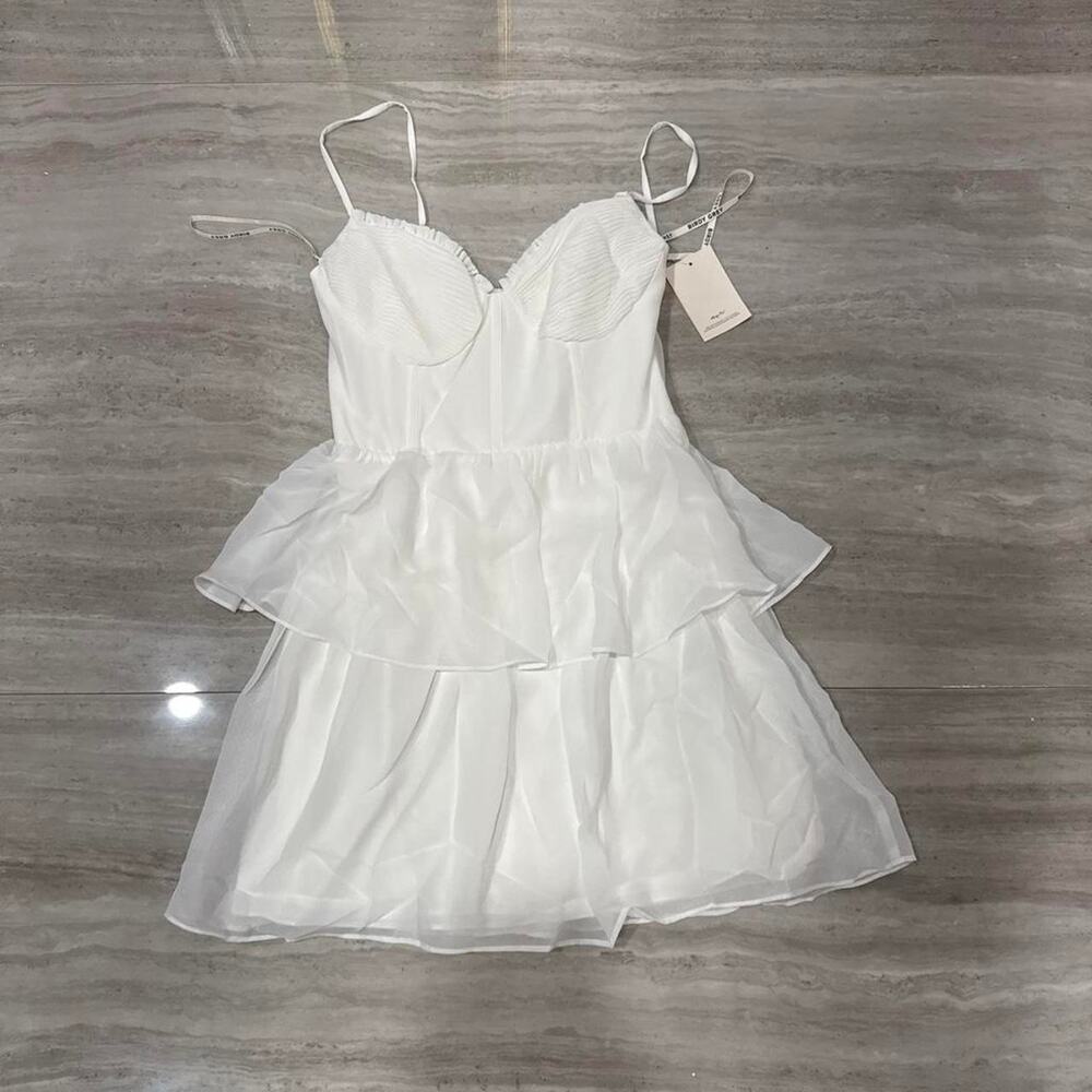 Birdy grey lila chiffon dress
